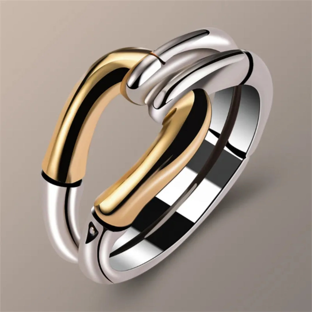 Exclusive Vintage Gold & Silver Knot Ring