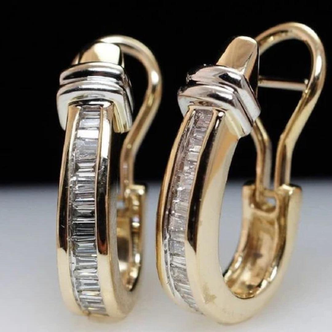 Graceful Vintage Diamond Earrings