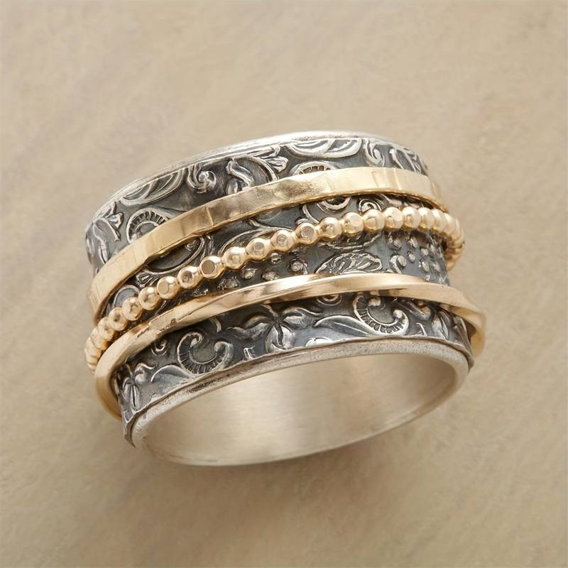 Retro Gold & Silver Ring