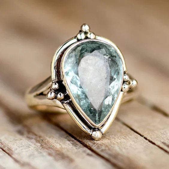 Classic Blue Zirconia Ring