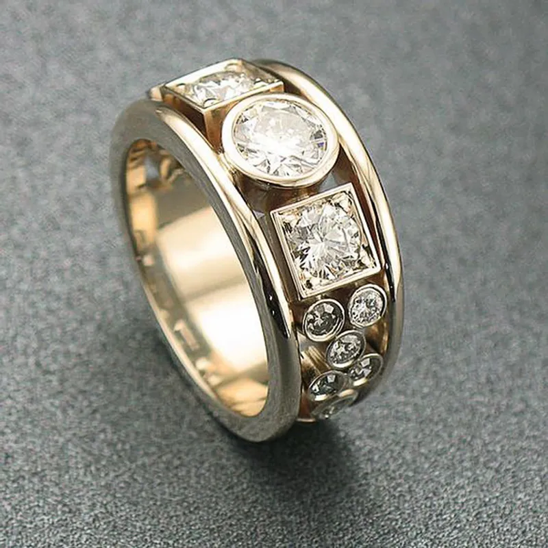 Timeless Gold Zircon Ring