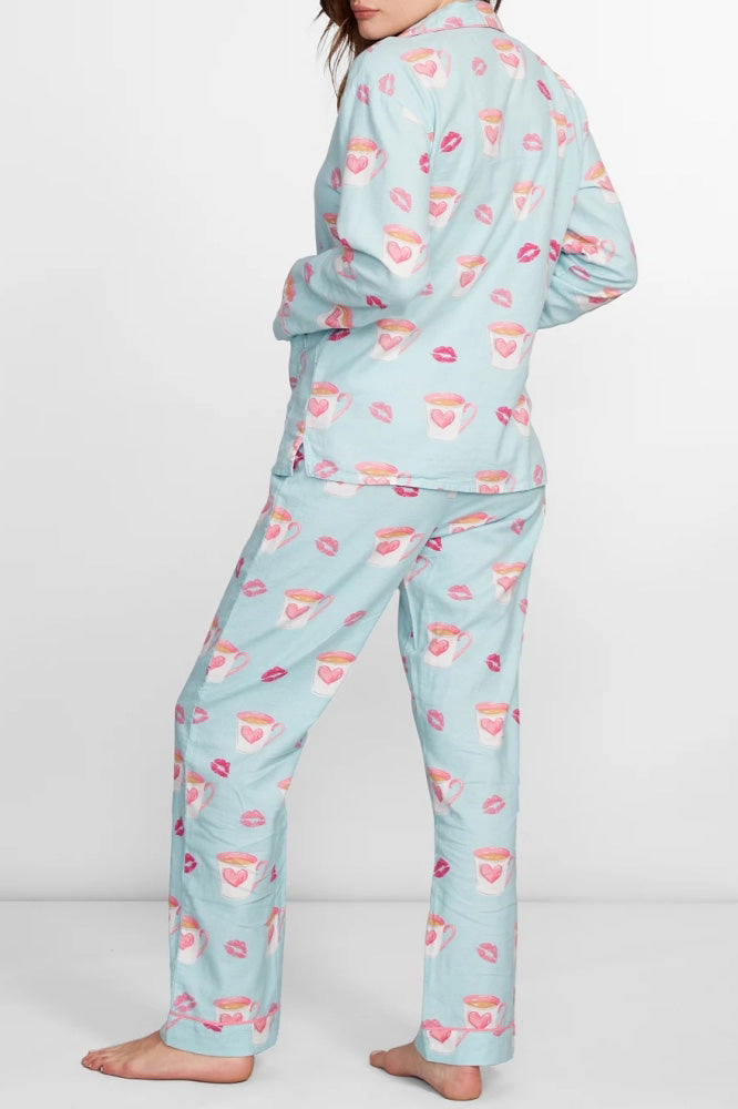 Essie Heart and Lip Print Pajama Set