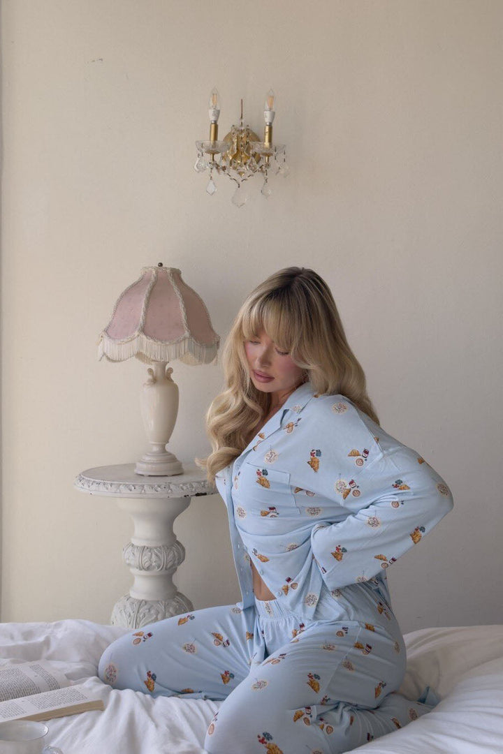 Apol Food Print Pajama Set