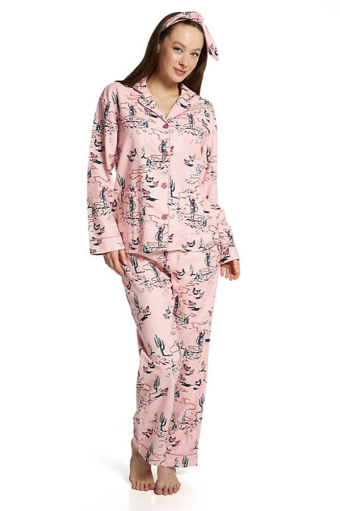 Arie Western Desert Print Pajama Set