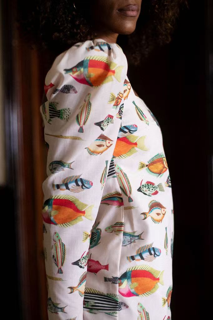 Freya Fish Print Mini Dress