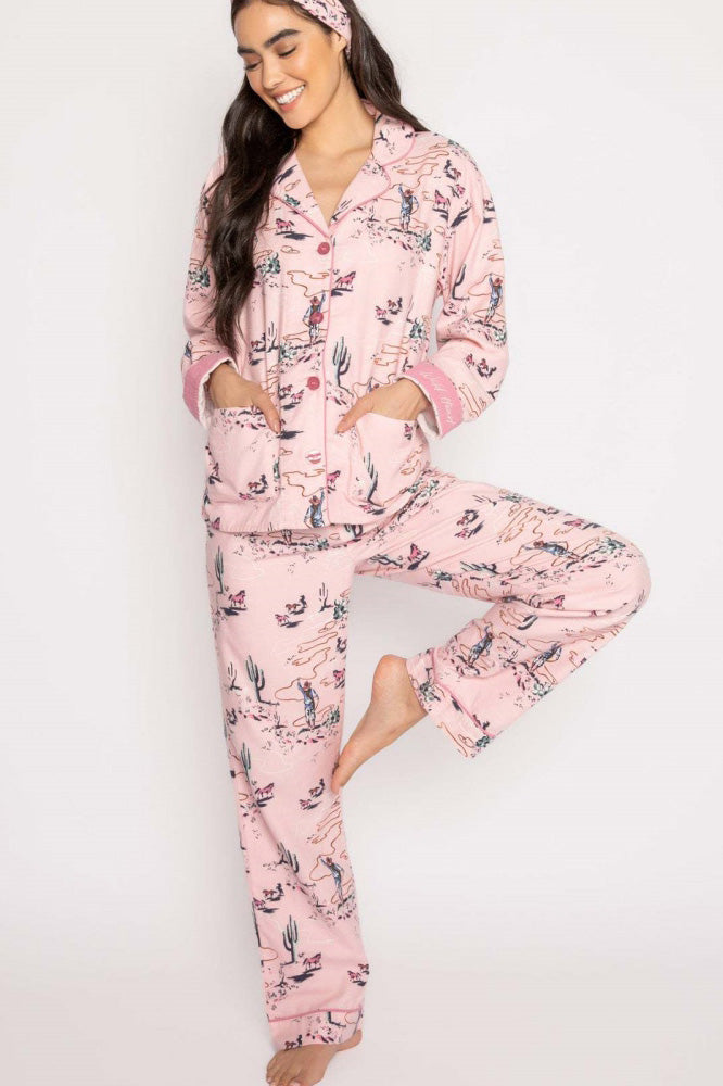 Arie Western Desert Print Pajama Set