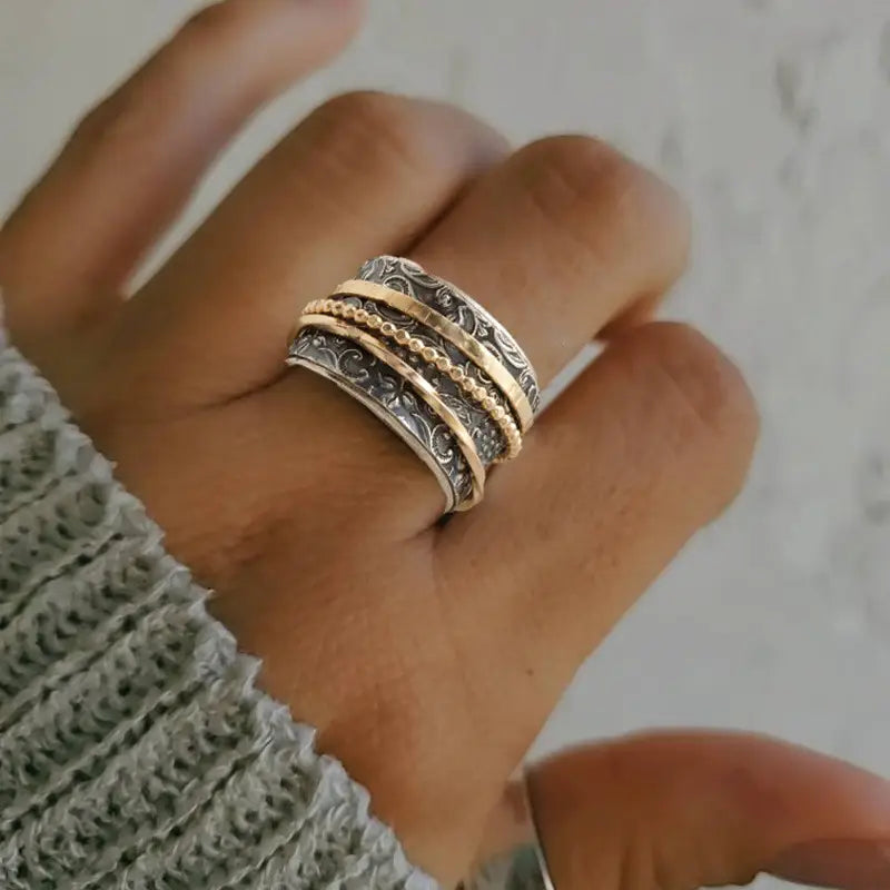 Vintage Gold & Silver Antique Ring