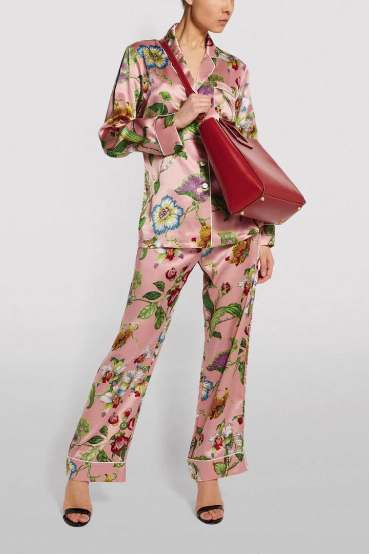 Nebula Secret Garden Print Pajama Set