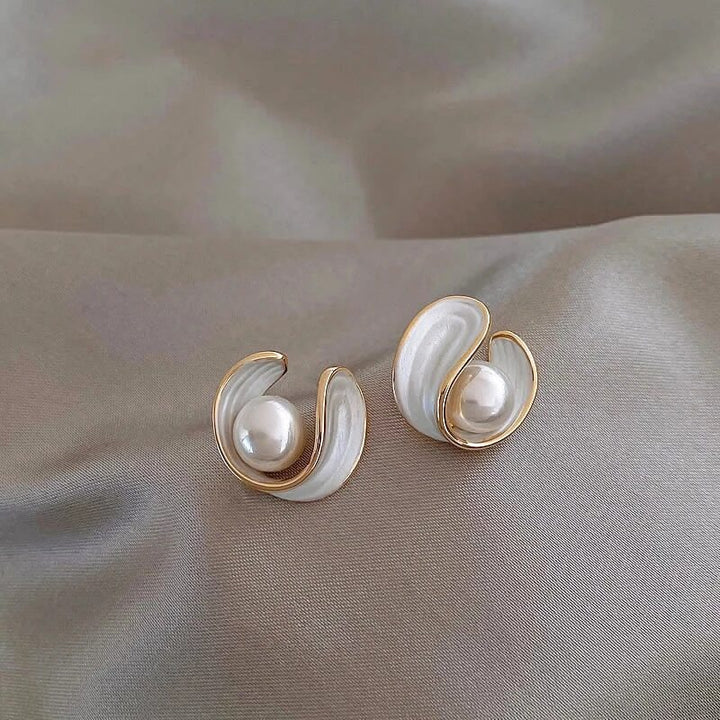 Luxe White Opal Earrings