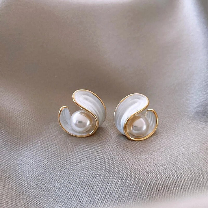 Luxe White Opal Earrings