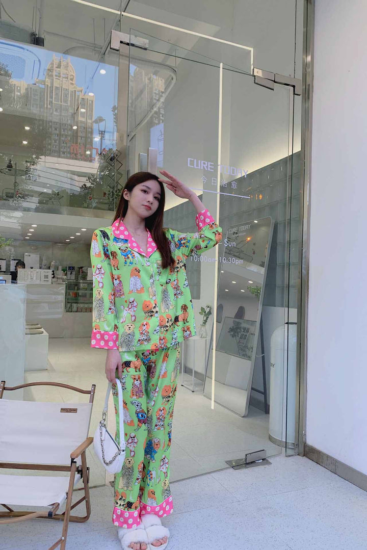 Jocel Illustration Pajama Set