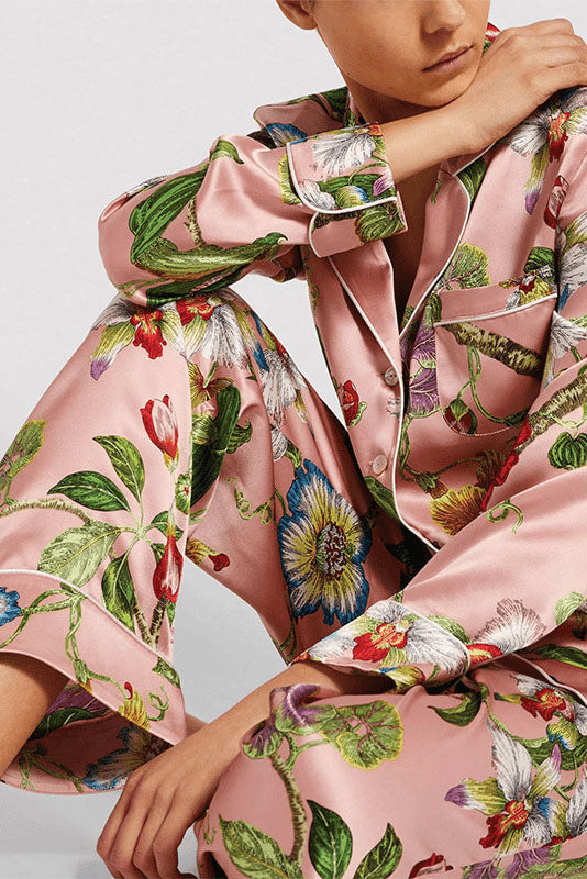 Nebula Secret Garden Print Pajama Set