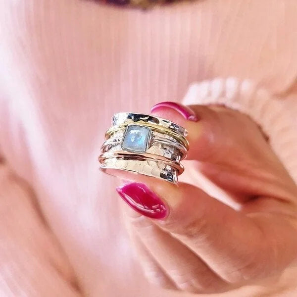 Bold Moonstone Serenity Ring