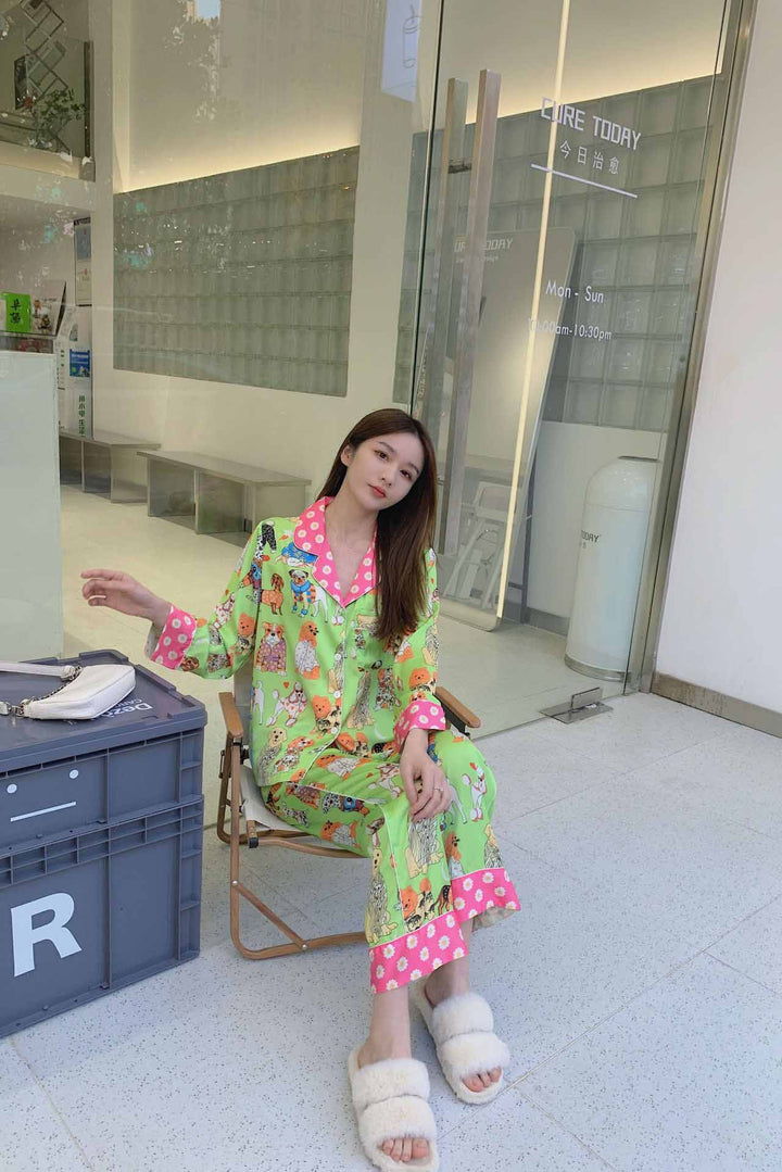 Jocel Illustration Pajama Set