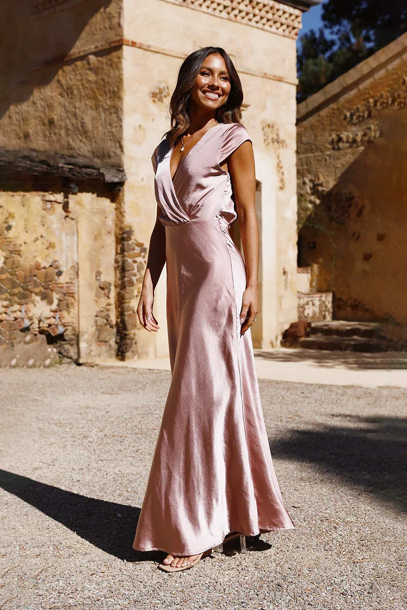 Eulalie Maxi Dress - Dusty Pink
