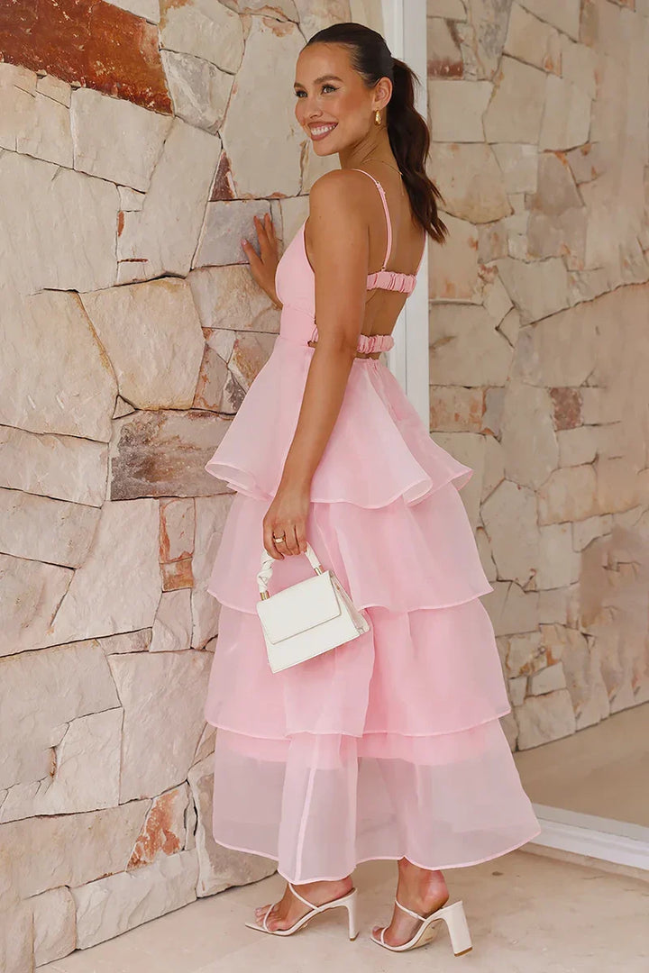 Elinda Maxi Dress - Pink
