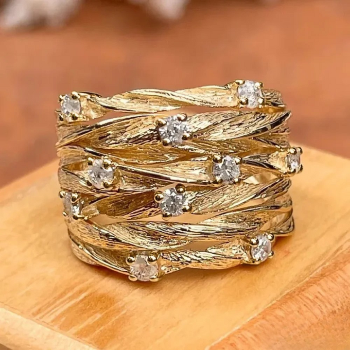 Golden Retro Ring