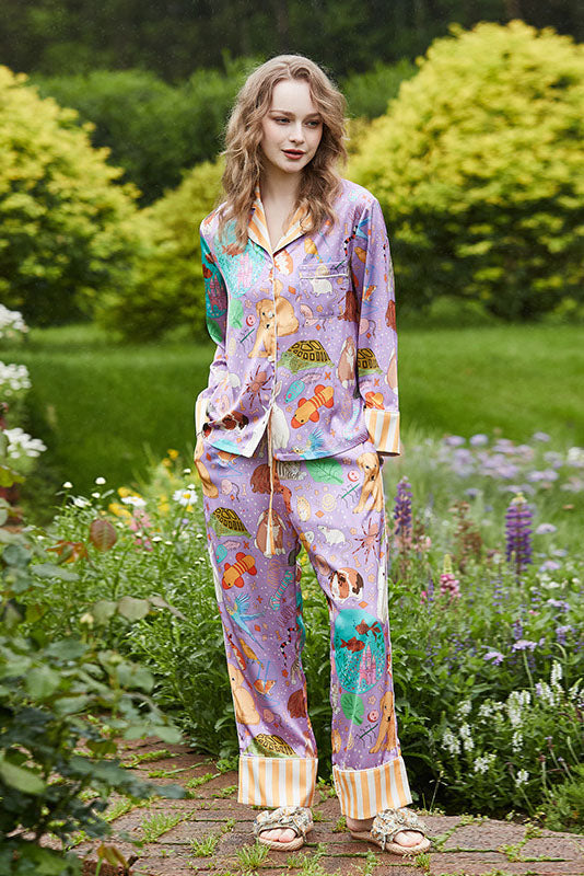 Elai Guinea Pig and Fish Long Pajama Set