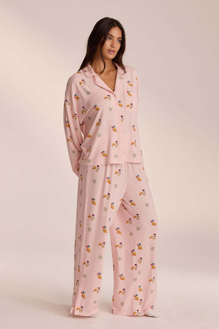 Apol Food Print Pajama Set