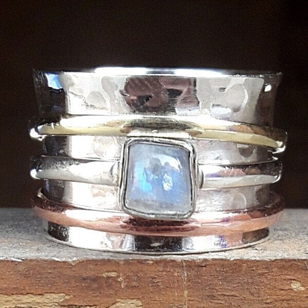 Bold Moonstone Serenity Ring