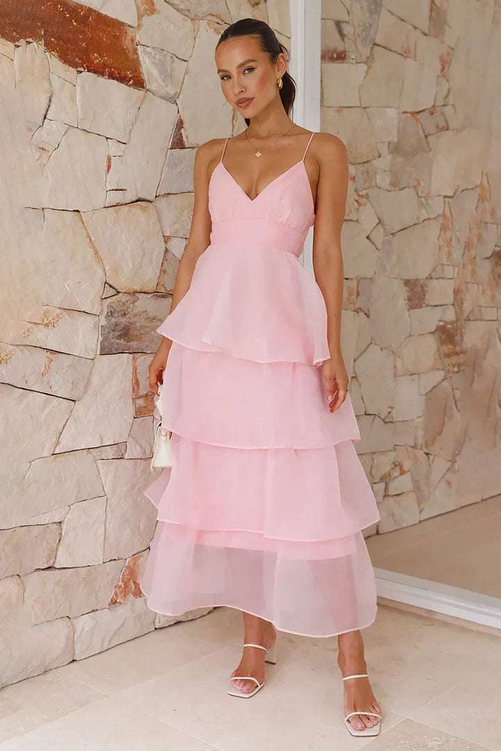 Elinda Maxi Dress - Pink