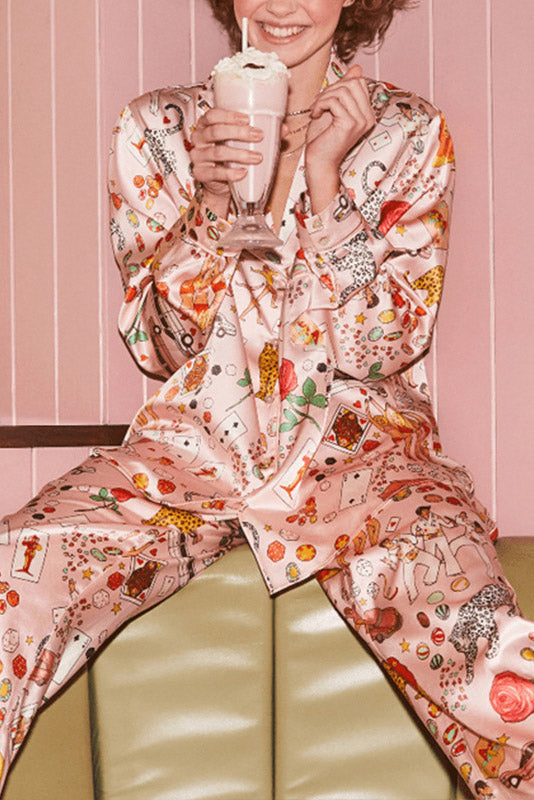 Eula Luxury Mahjong Queen Pajama Set