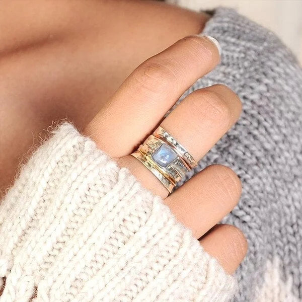 Bold Moonstone Serenity Ring