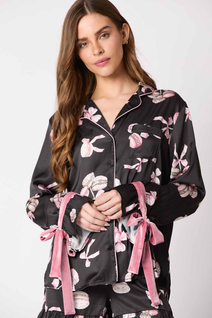 Denali Pajama Set Bow Cuffs
