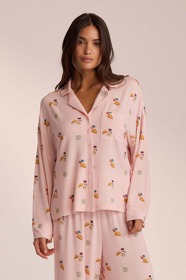 Apol Food Print Pajama Set