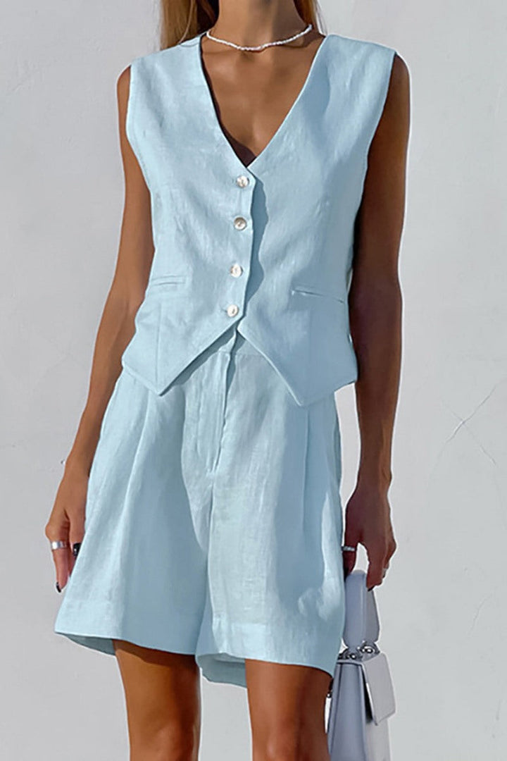 Florian Cover Up Two Piece Shorts Set