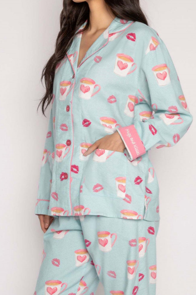 Essie Heart and Lip Print Pajama Set