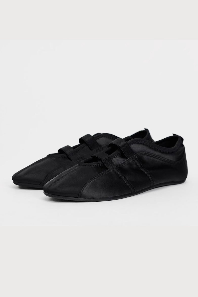 Brasilia Satin Ballet Flats