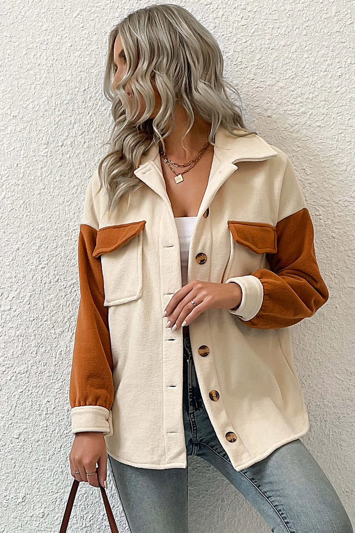 Ashie - Down To Cuddle Cozy Shacket - Cream