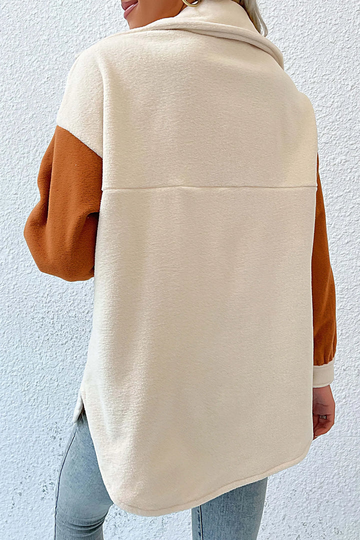 Ashie - Down To Cuddle Cozy Shacket - Cream