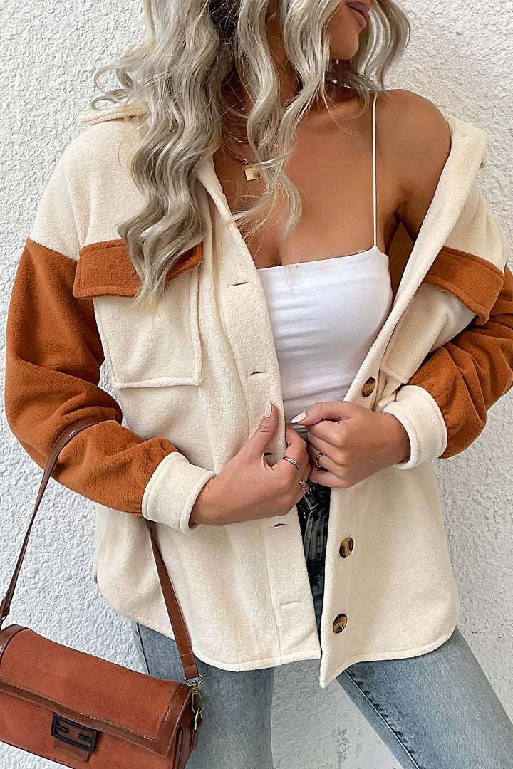 Ashie - Down To Cuddle Cozy Shacket - Cream