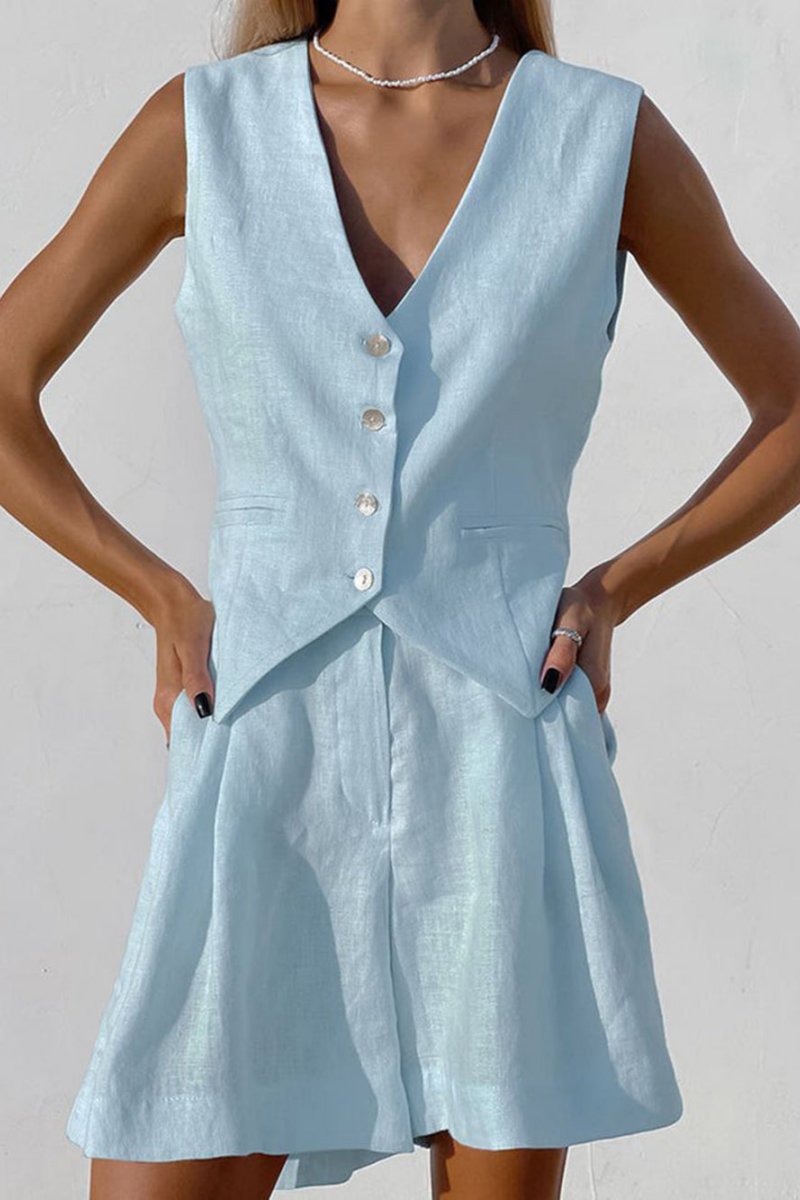 Florian Cover Up Two Piece Shorts Set
