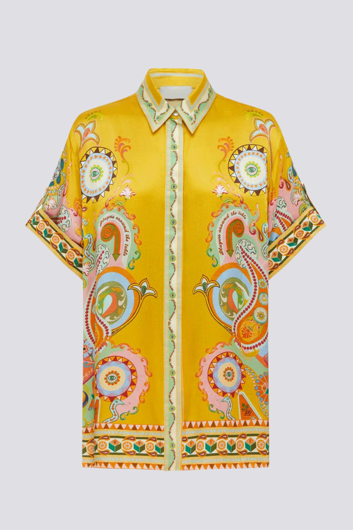 Cordelia Short Sleeve Paisley Pants Set