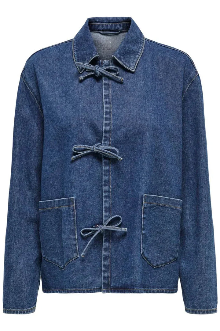 Florencia Tie Dark Blue Denim Jacket