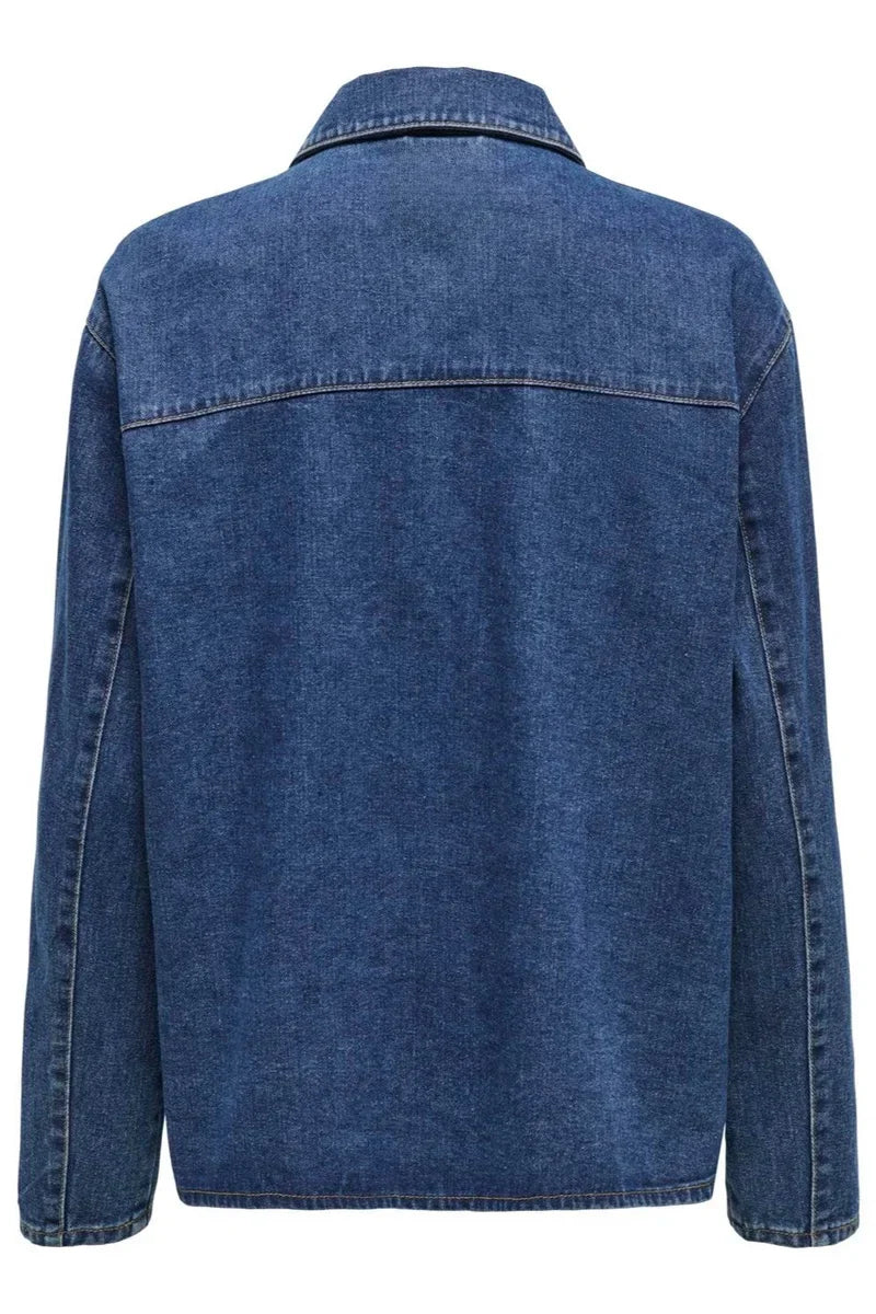 Florencia Tie Dark Blue Denim Jacket
