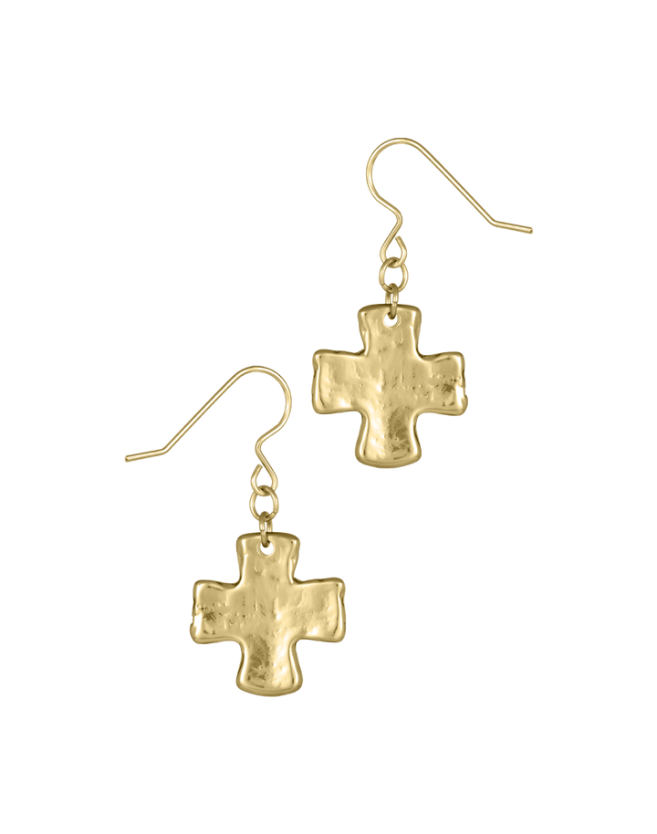 Chunky Cross Earrings
