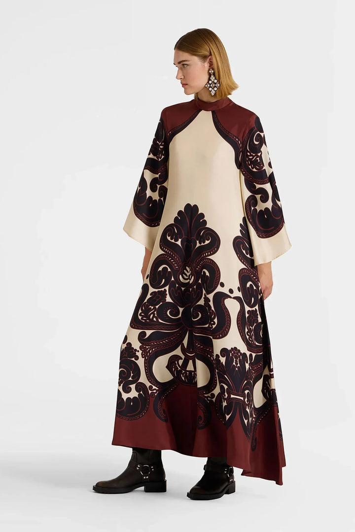 Chon Print Satin Dress