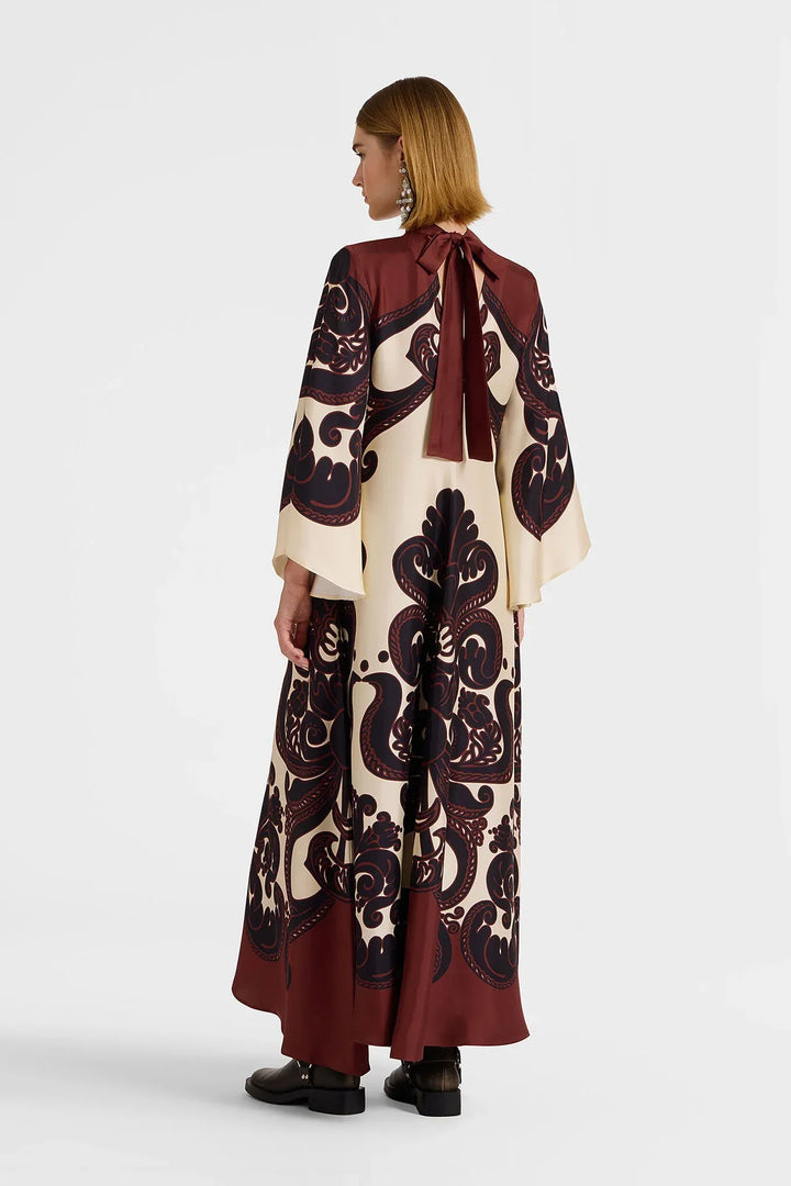 Chon Print Satin Dress