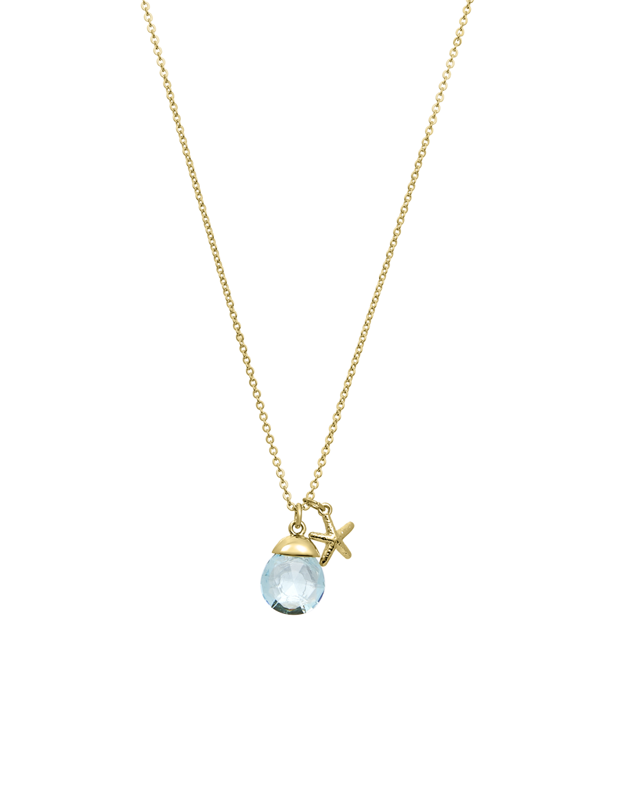 Gemstone Starfish Necklace
