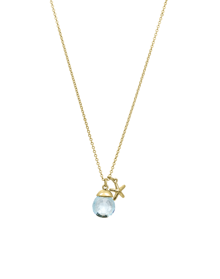 Gemstone Starfish Necklace