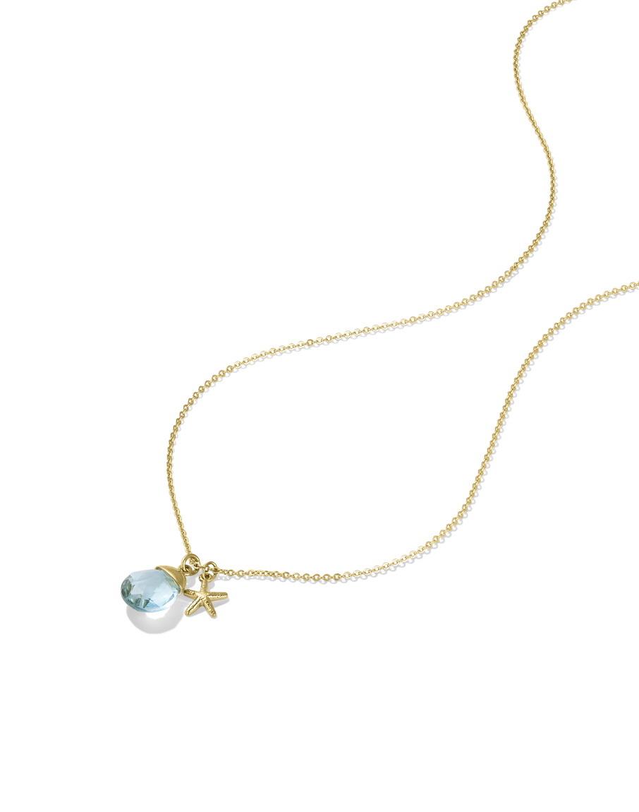 Gemstone Starfish Necklace