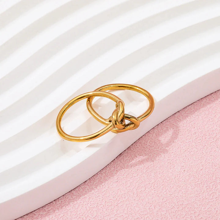 The Celeste Double Knot Ring