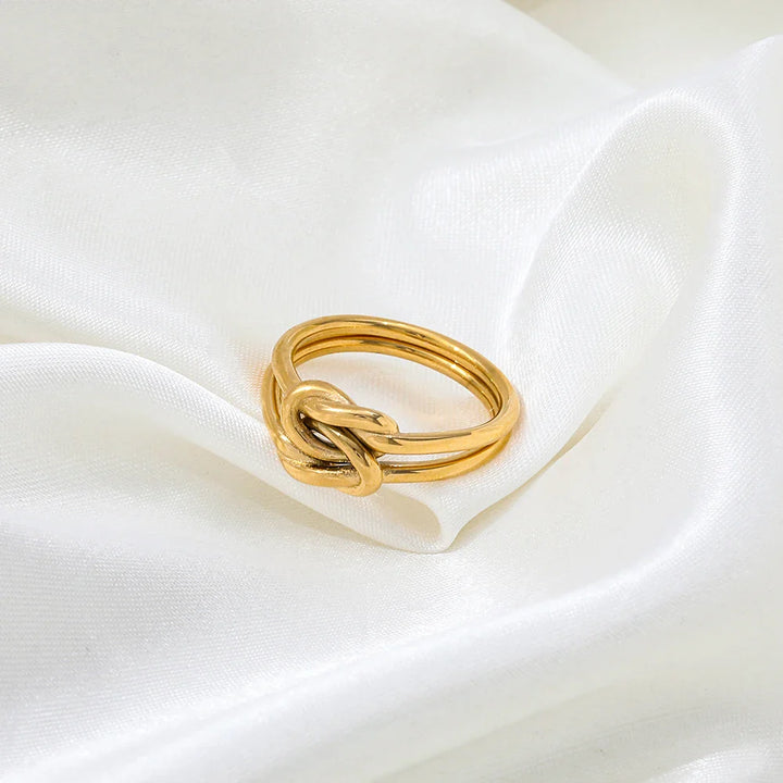 The Celeste Double Knot Ring
