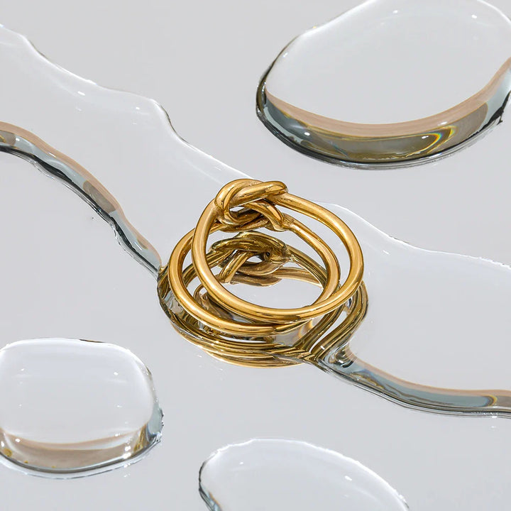The Celeste Double Knot Ring