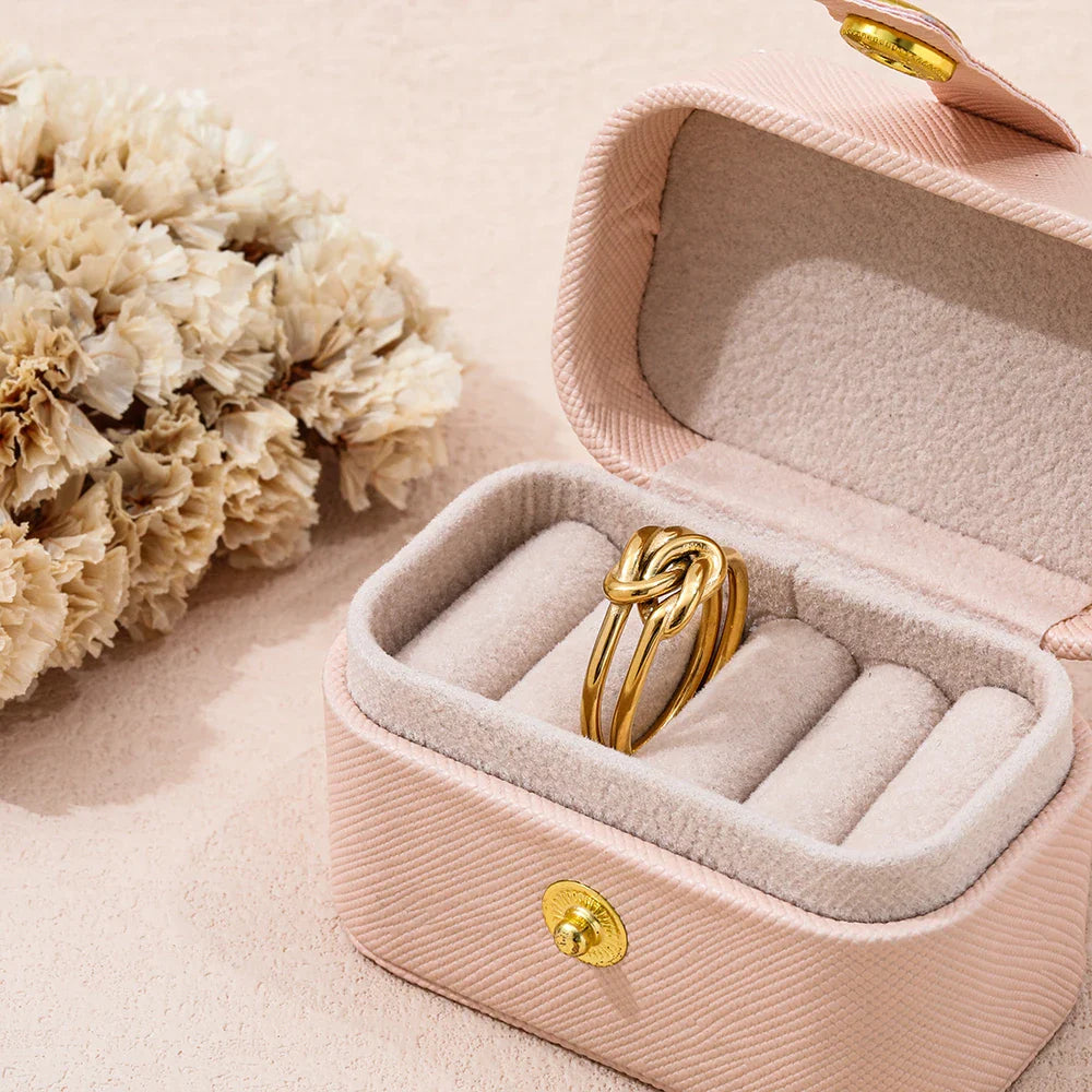 The Celeste Double Knot Ring