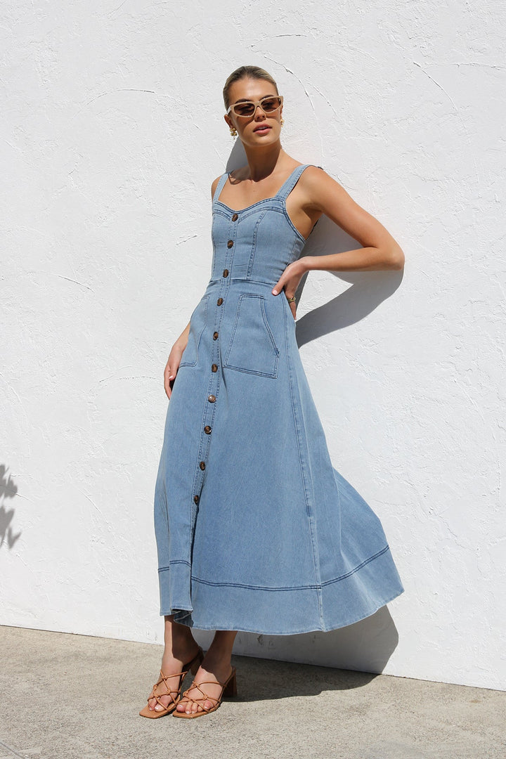 Chen Dress BLUE DENIM